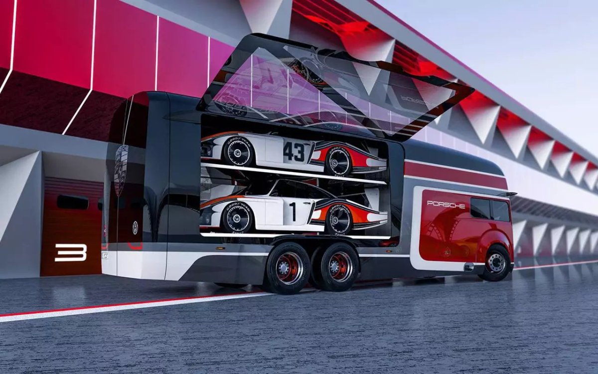 Автовоз с Порше