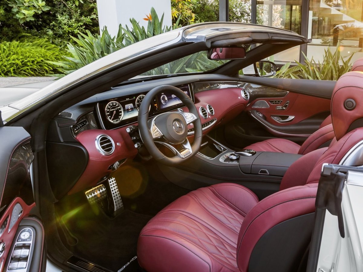Мерседес s63 AMG Cabriolet салон