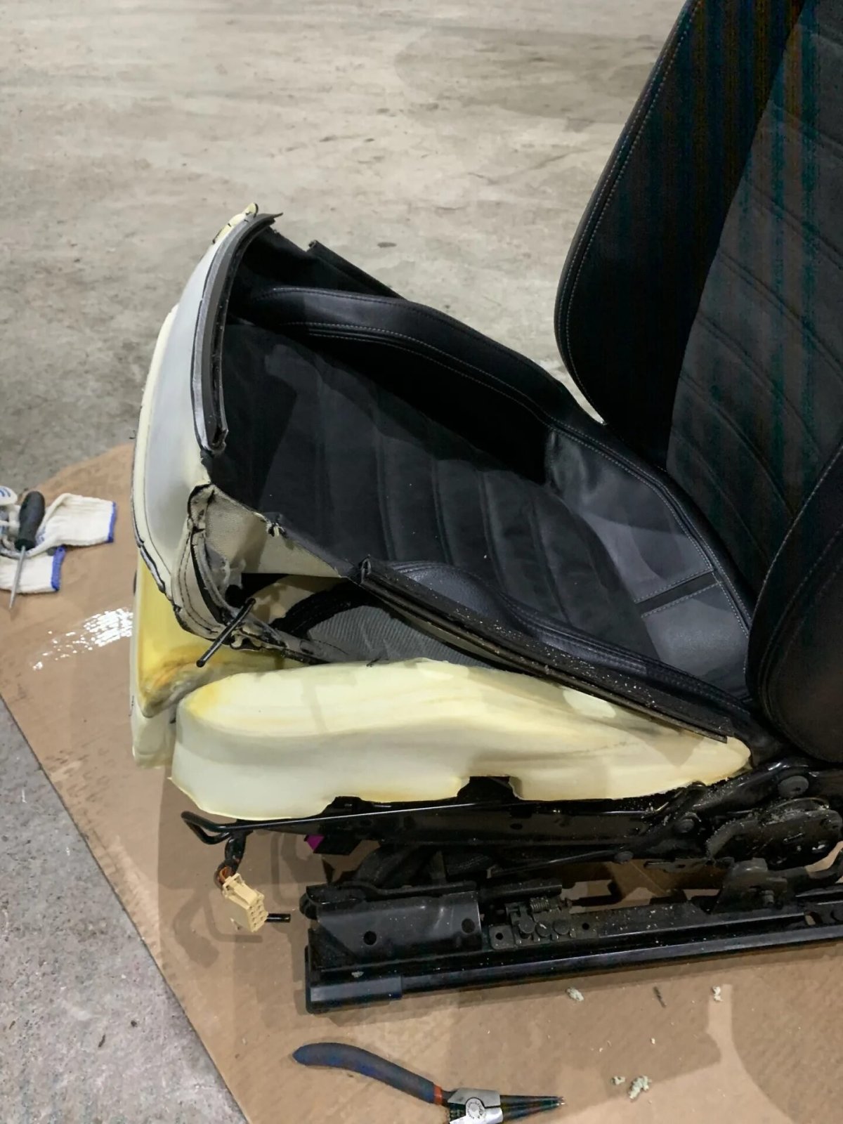 Каркас водительского сиденья Фольксваген Пассат