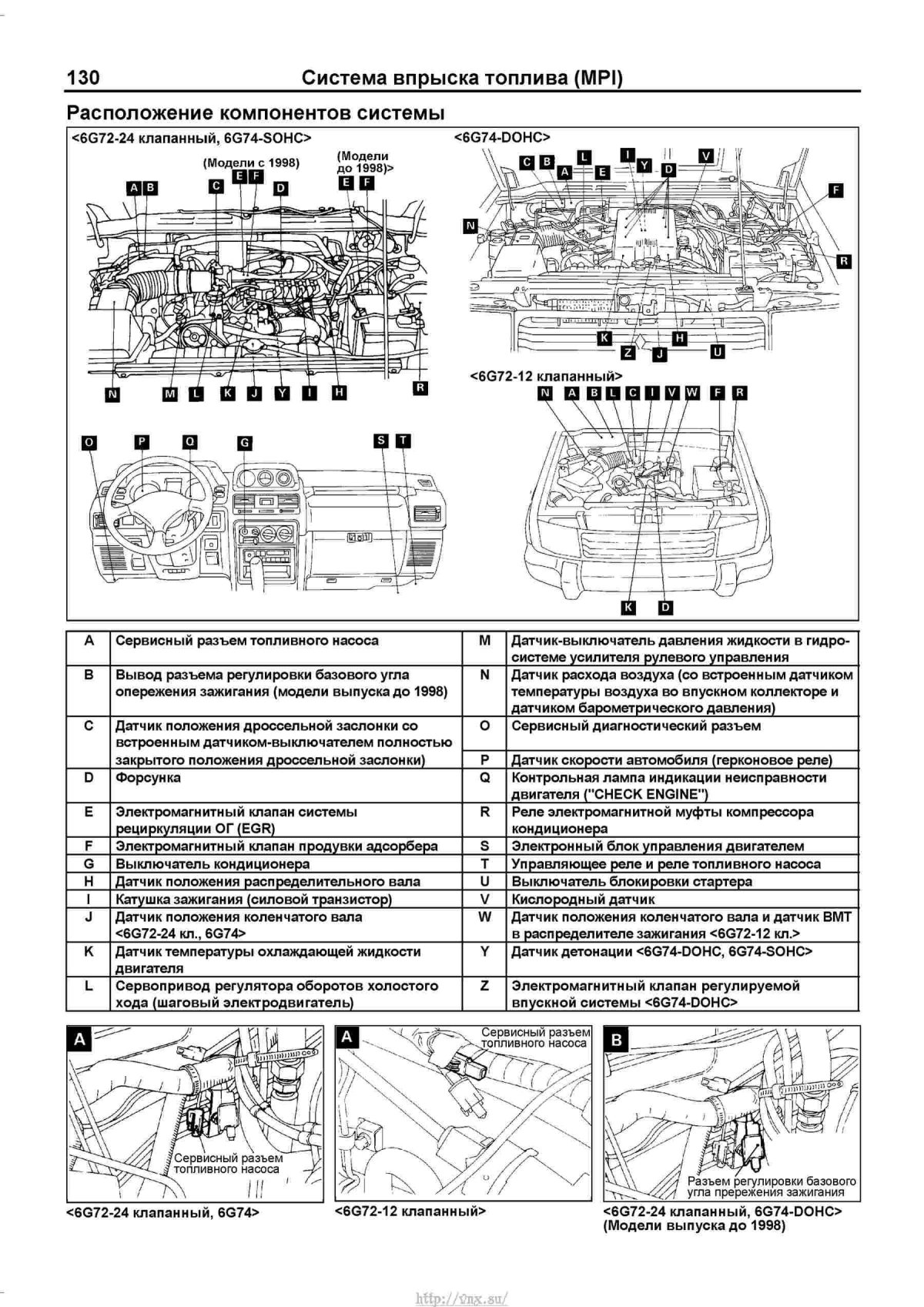 Двигатель Паджеро 4 3.0 бензин схема