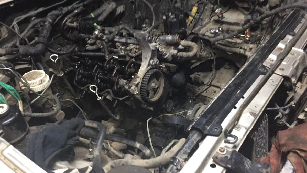 Замена мотора Паджеро 3