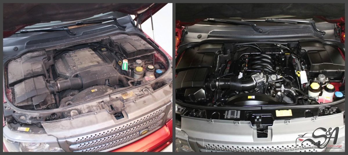 Подкапотное пространство Рендж Ровер 4.4 дизель