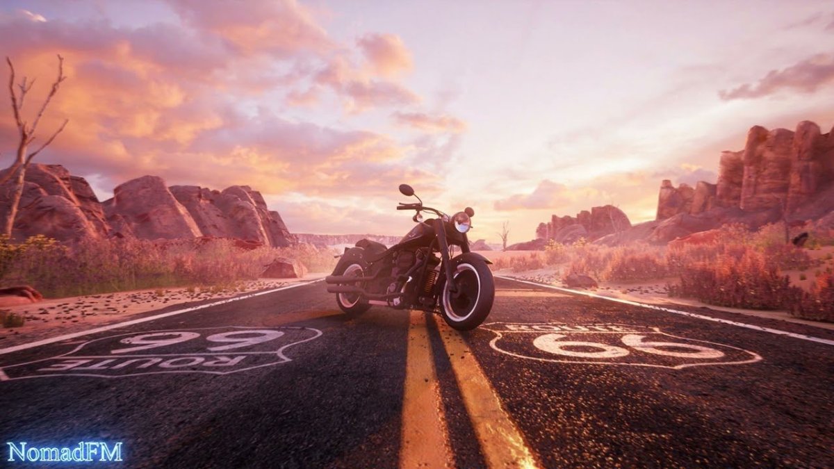 США трасса 66 Харлей Дэвидсон