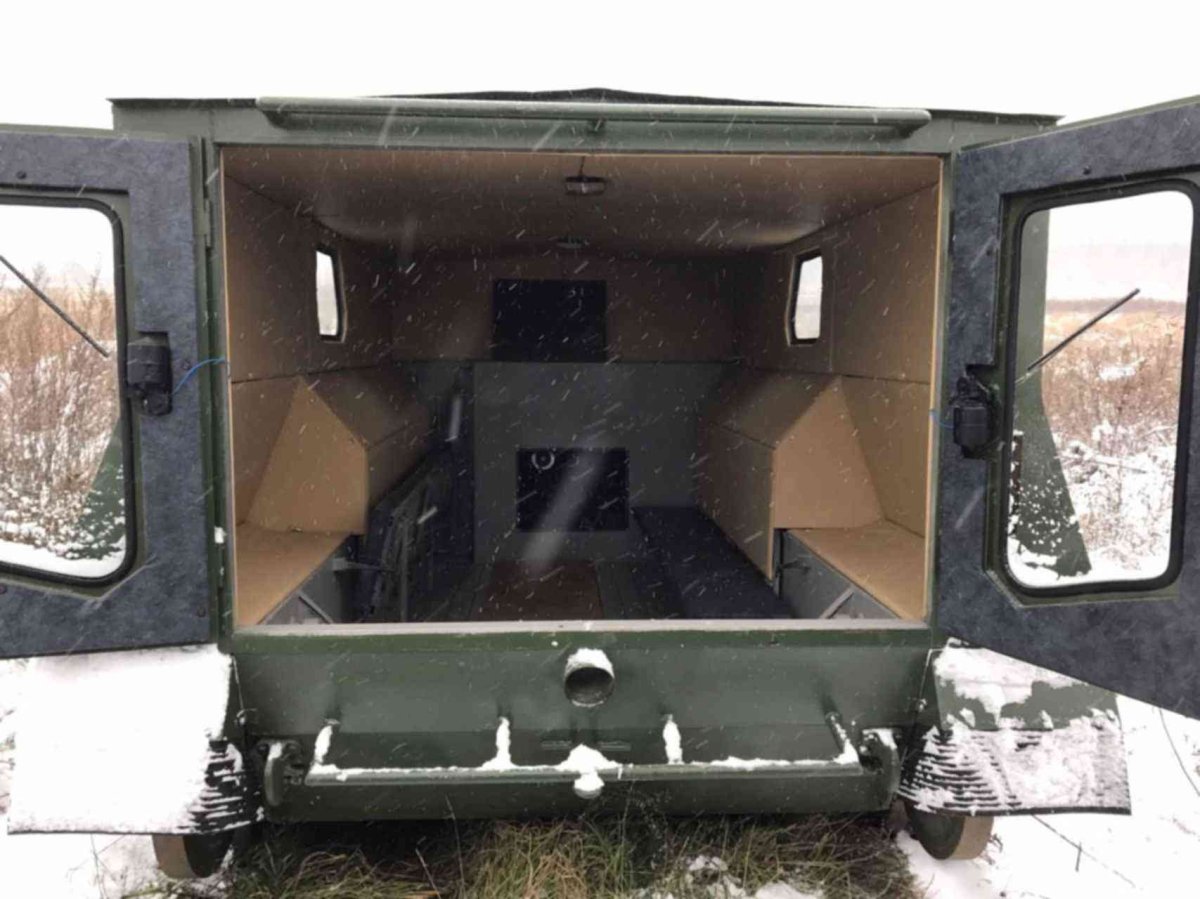 Вездеход ГТМУ ГАЗ 73 внутри