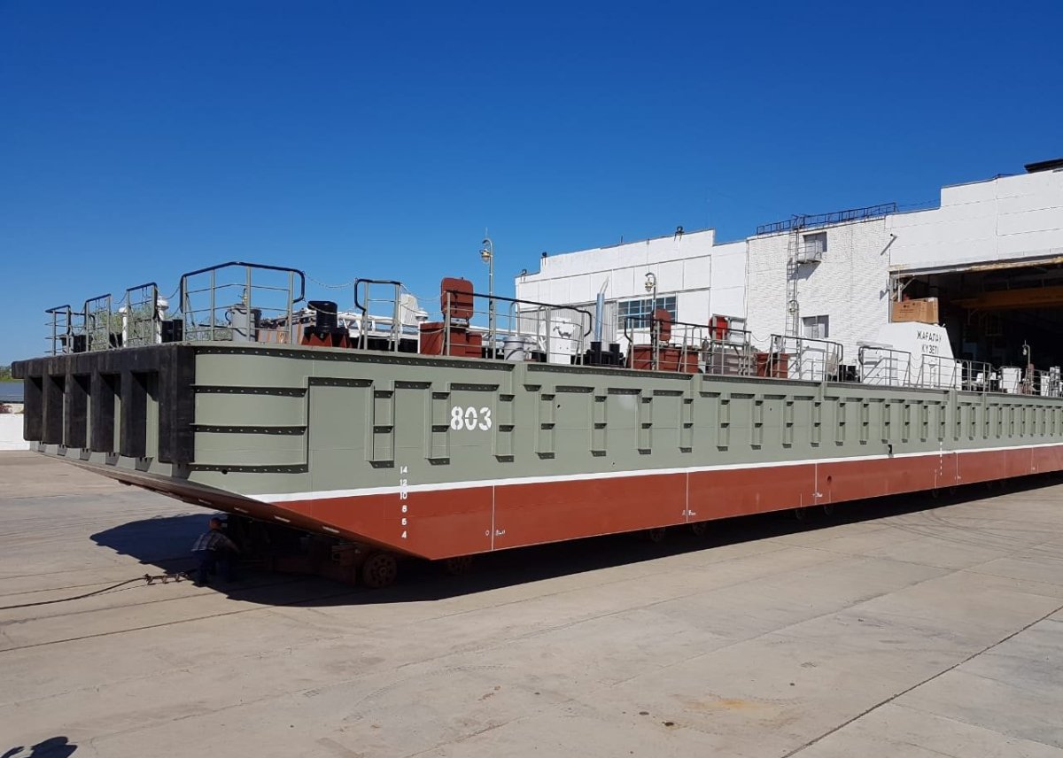 Понтон - пр 100, стотонная баржа-Аппарель