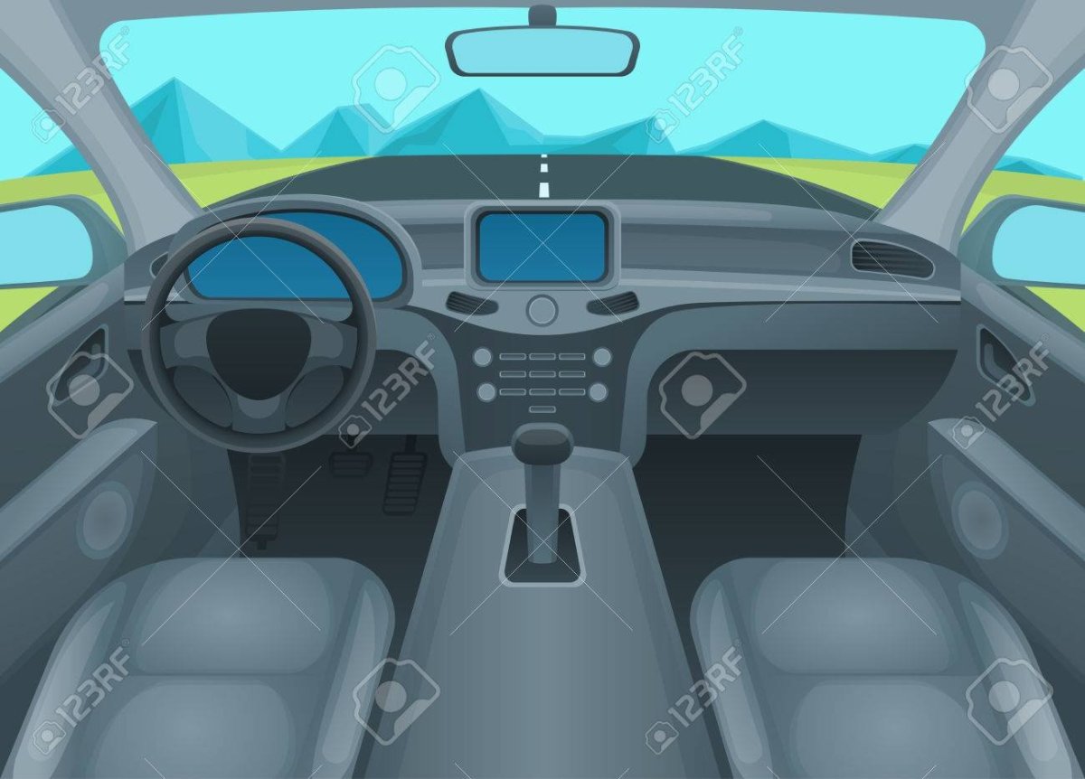 Вид изнутри автомобиля