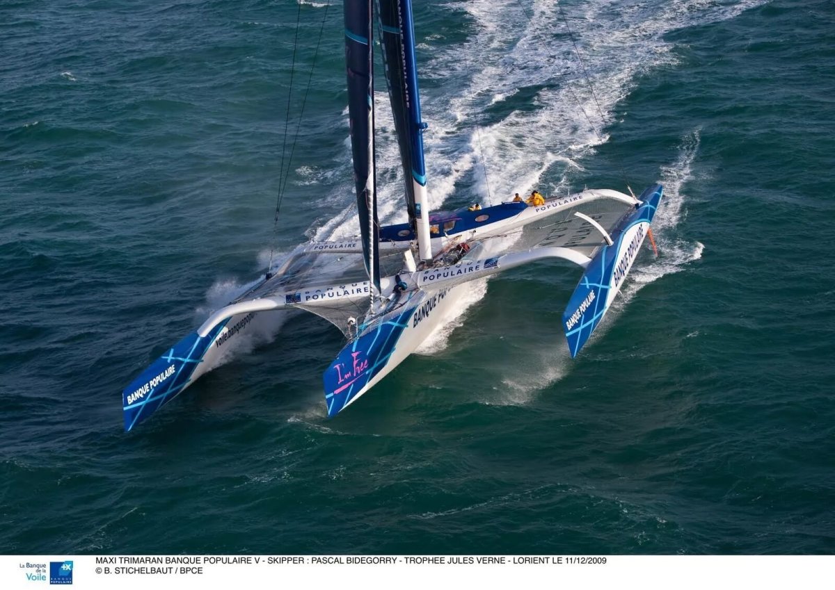 Парусная яхта тримаран