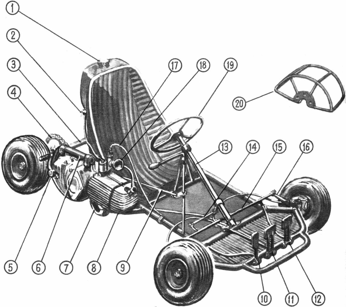 Картинг чертежи задней оси