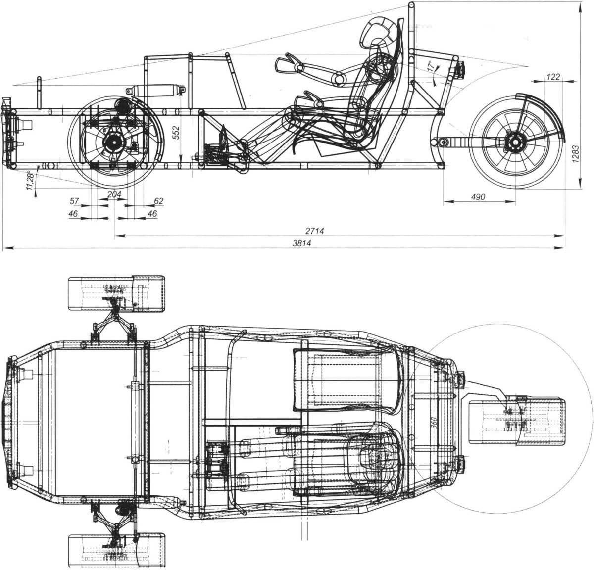 Электротрицикл своими руками чертежи