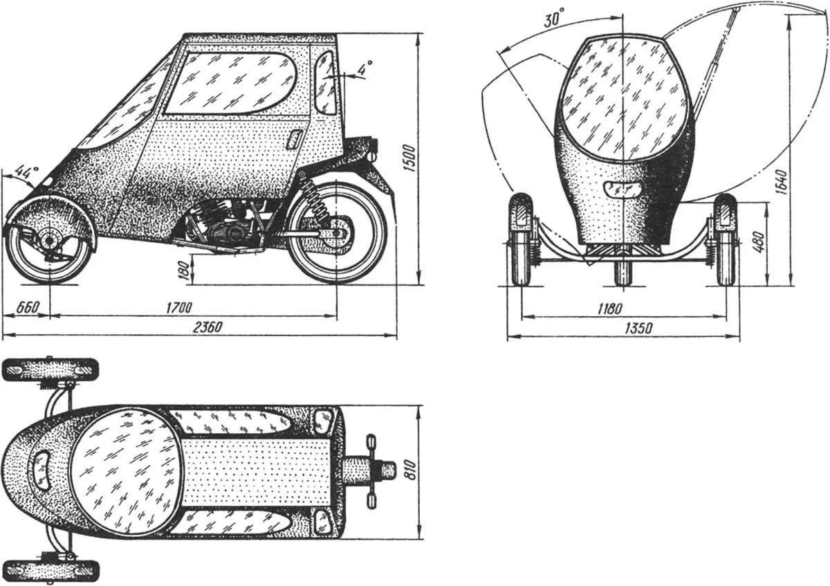 Веломобиль Моделист конструктор