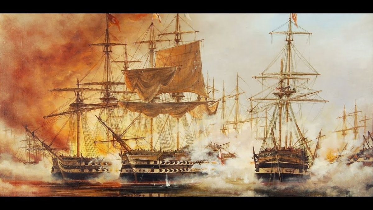 Айвазовский Морское сражение Наваринское