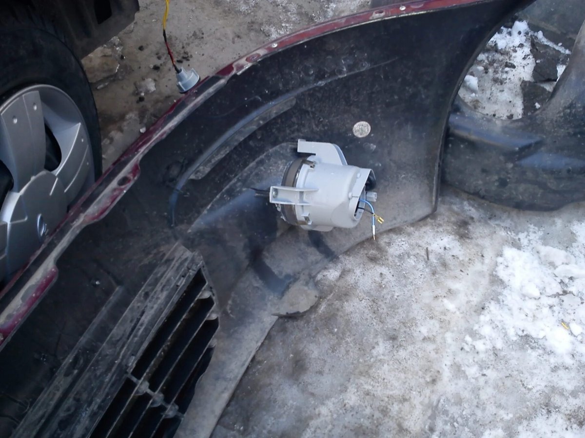 Крепление ПТФ Матиз