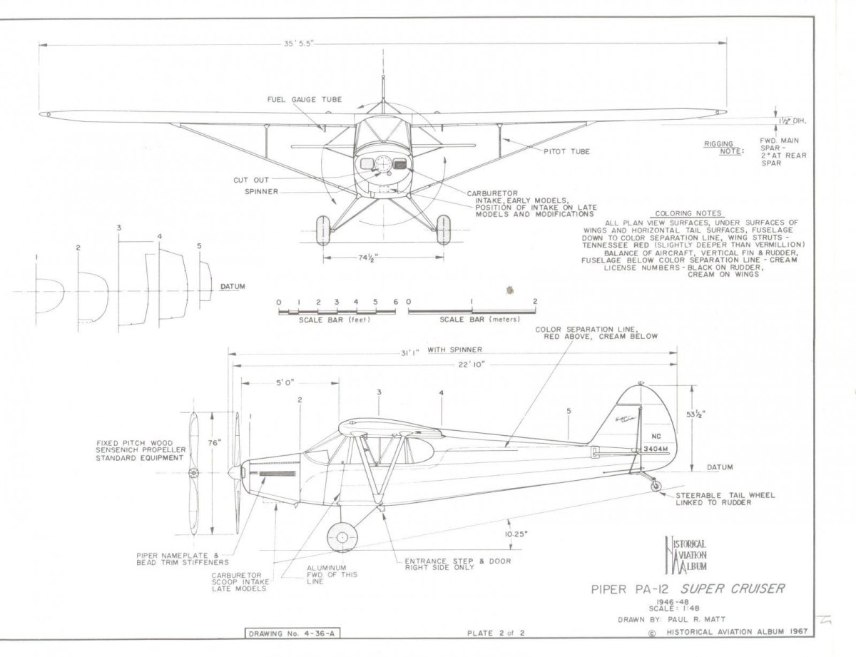 Чертежи Aeronca c3