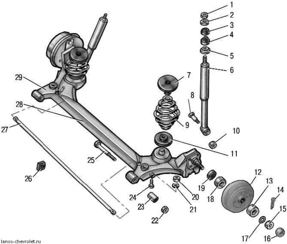Ходовая Шевроле Ланос 1.5