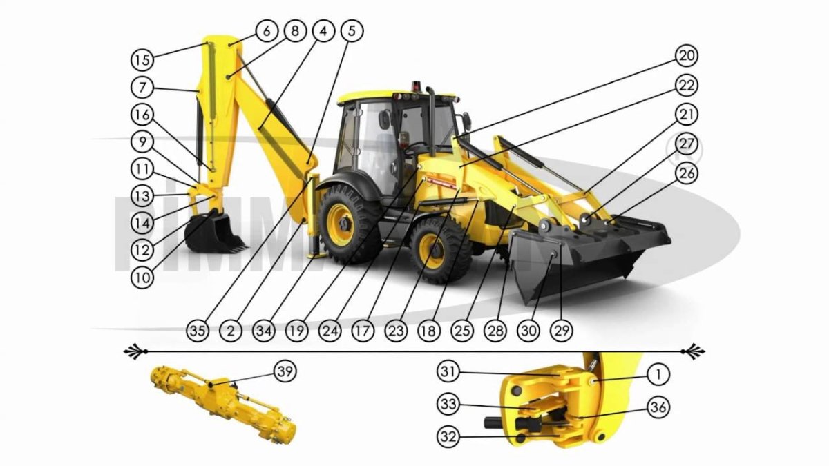 Передний ковш на JCB 3cx