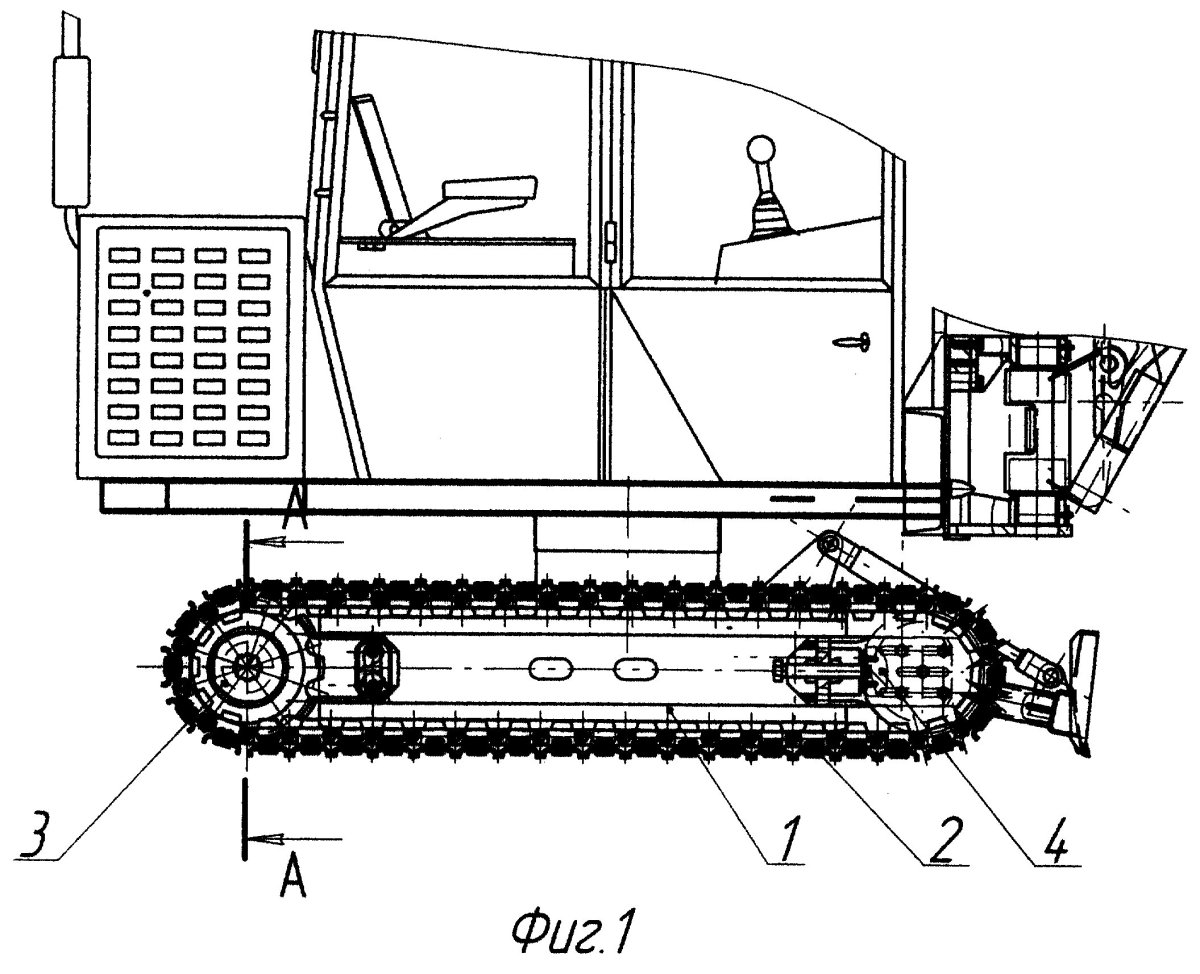 Схема ходовой части экскаватора гусеничного