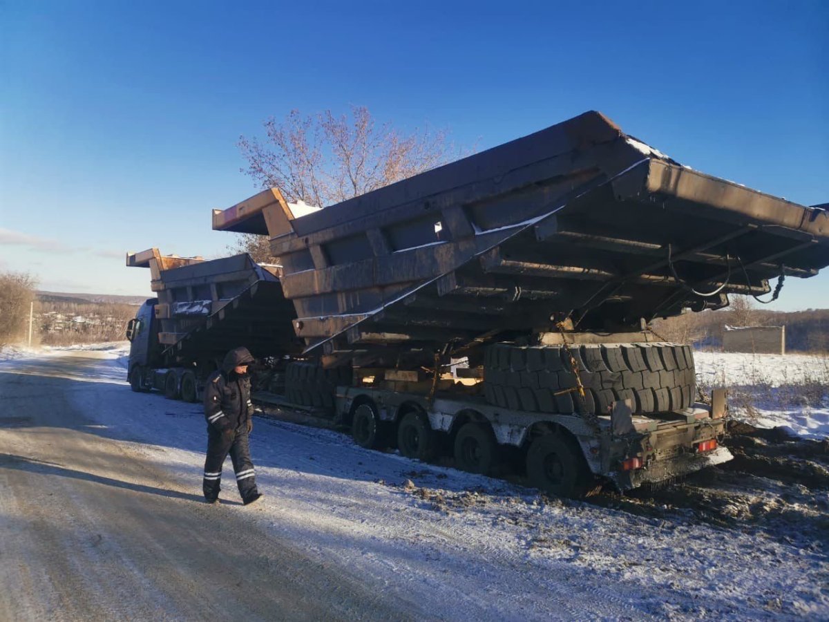 Перевозка БЕЛАЗОВ на трале