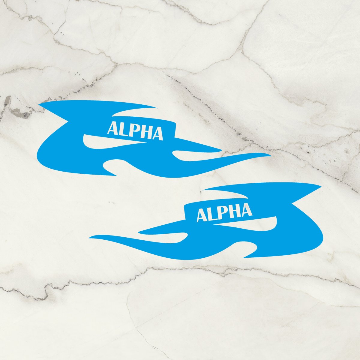 Наклейки Alpha