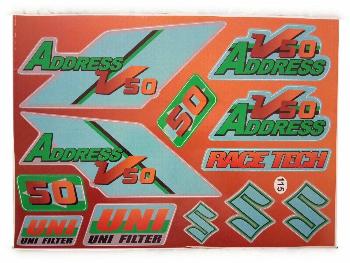 Suzuki address v50 наклейки