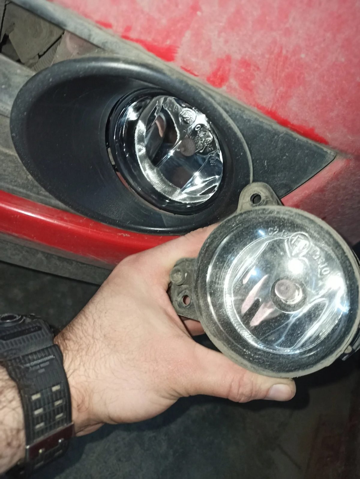 Противотуманки Шкода Фабия 2 2009