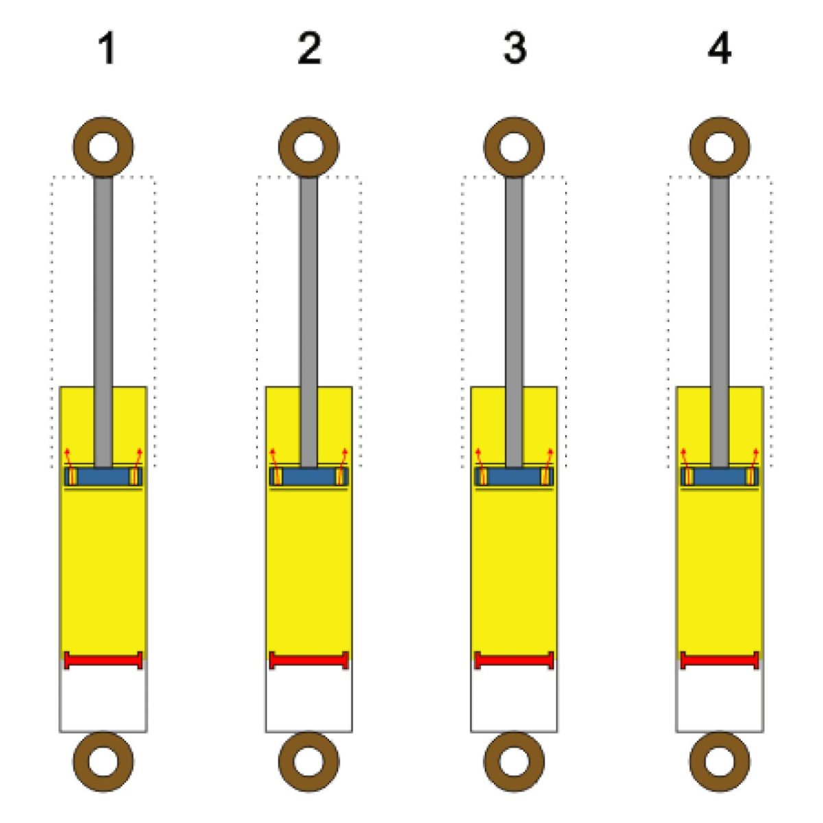 Гидравлические однотрубные амортизаторы