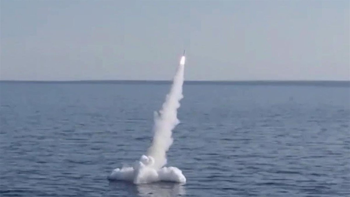 Пуск ракеты Калибр