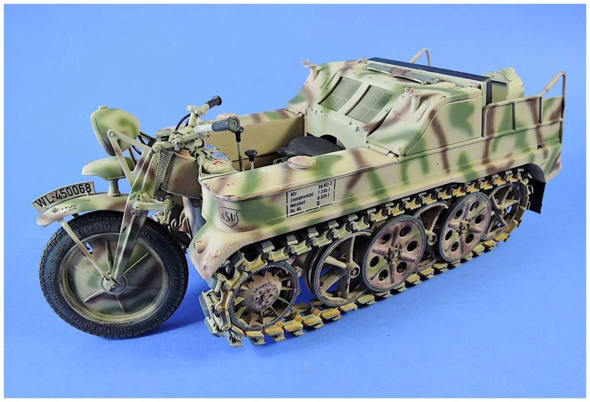 Немецкий полугусеничный мотоцикл Кеттенкрад