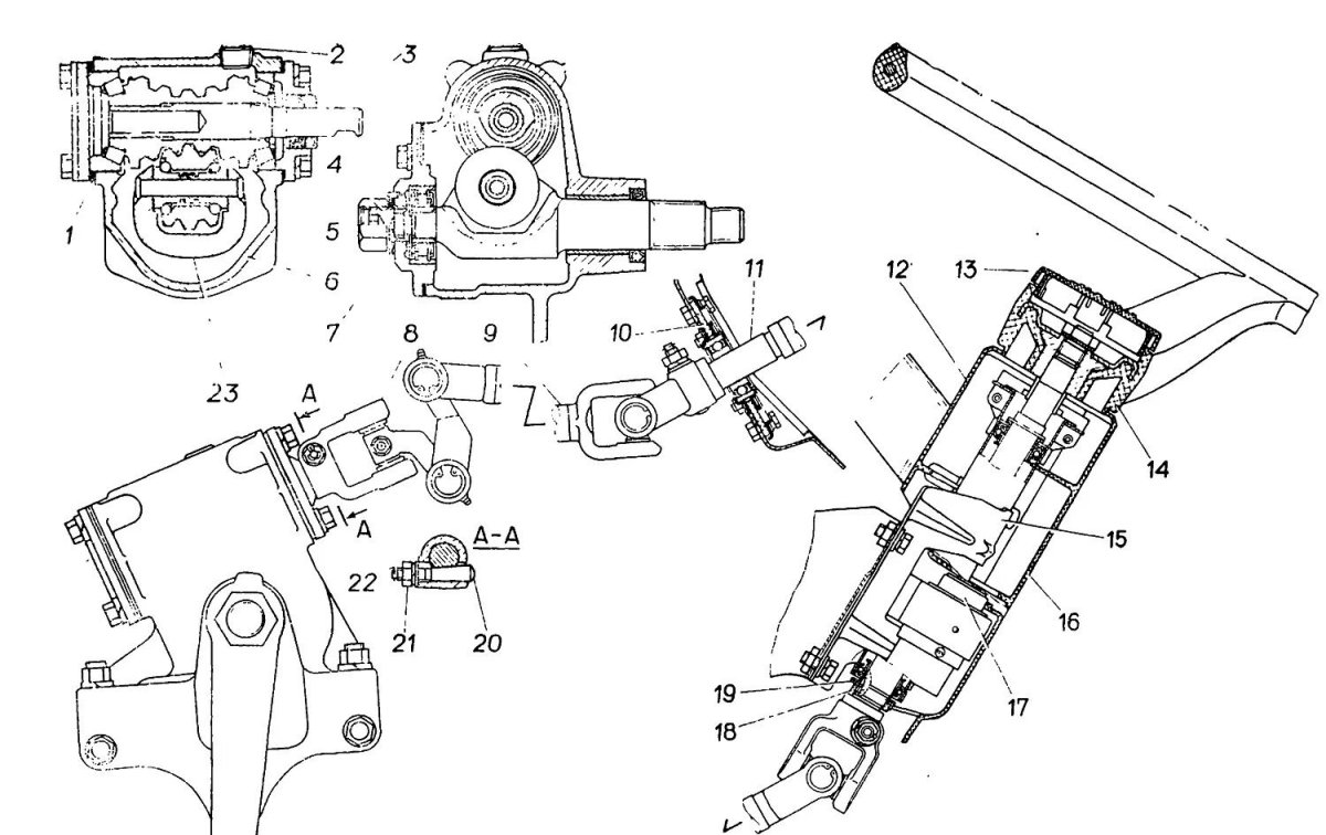 Рулевой механизм автомобиля ГАЗ-3307