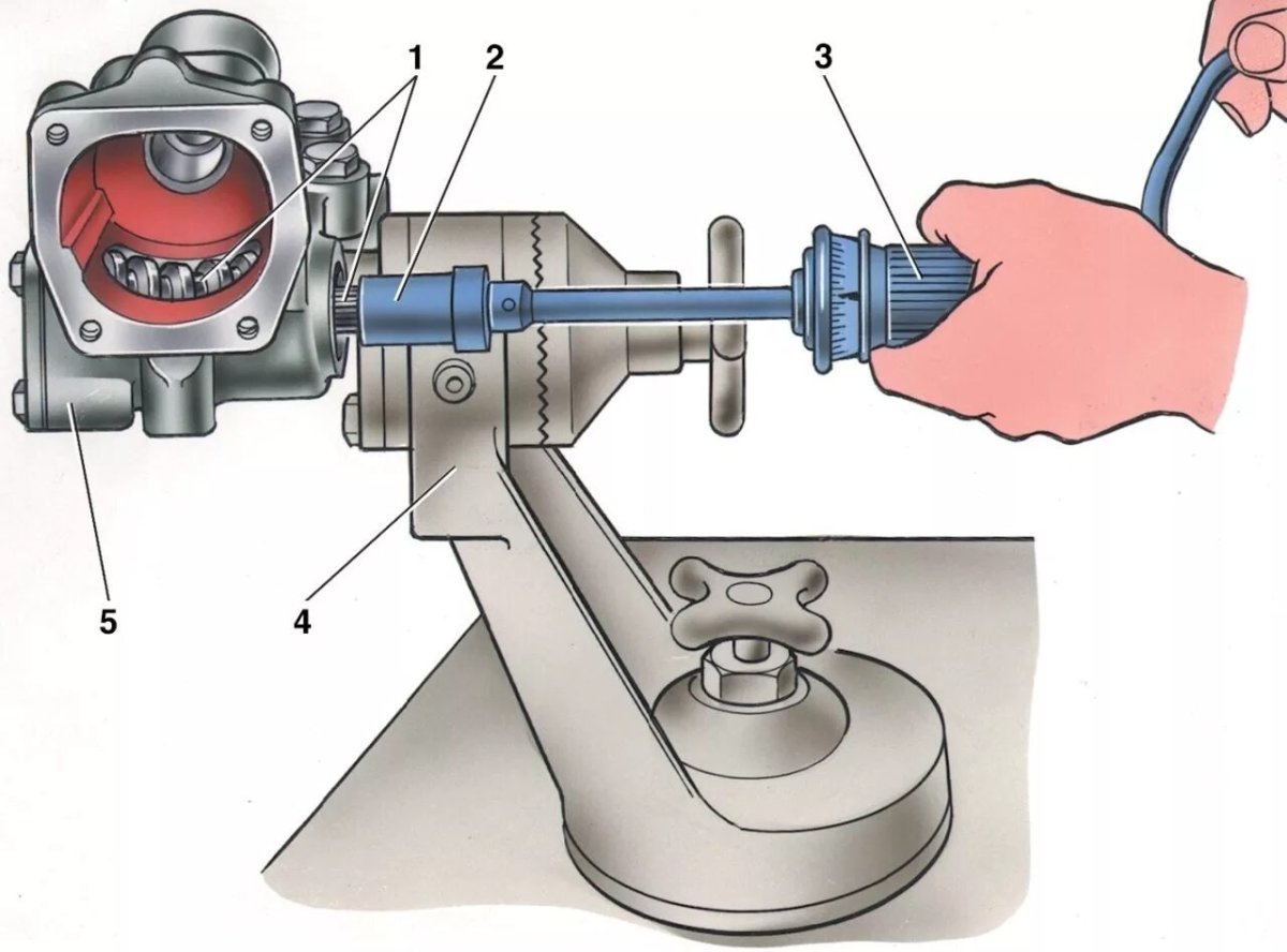 Червячный рулевой механизм ВАЗ 2107