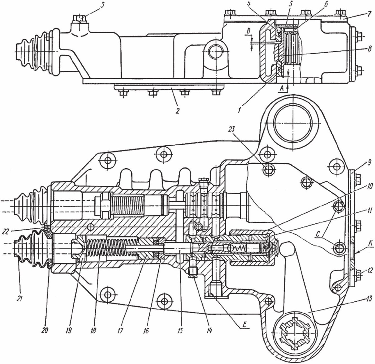 Сервомеханизм бортовых фрикционов т170