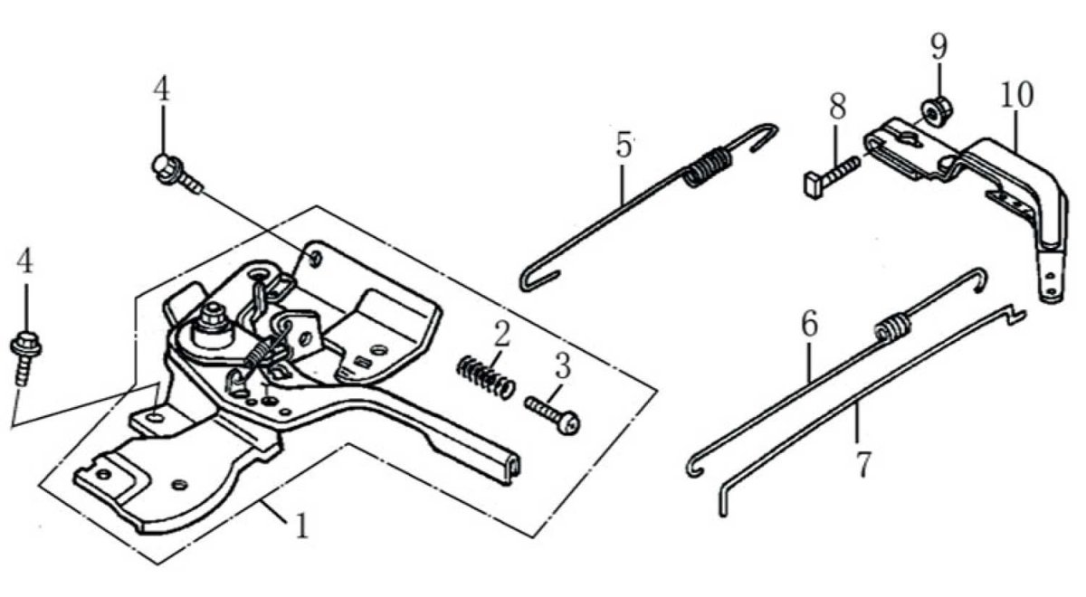 Рычаг регулятора оборотов g340vke