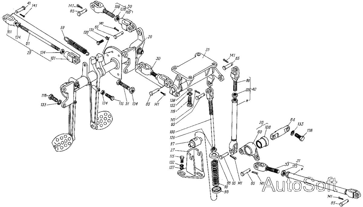 Механизм поворота МТЛБ