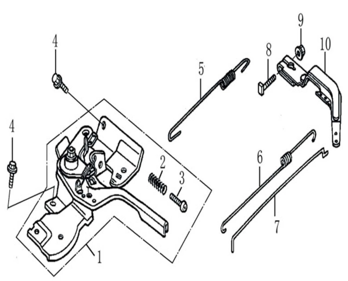 Huter 6000 пружина дроссельной заслонки