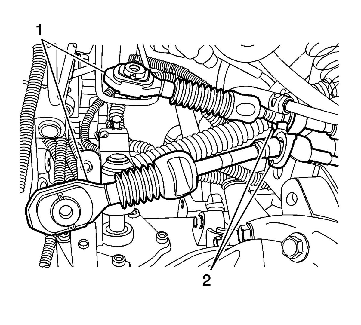 Трос управления переключения коробки передач Шевроле Каптива
