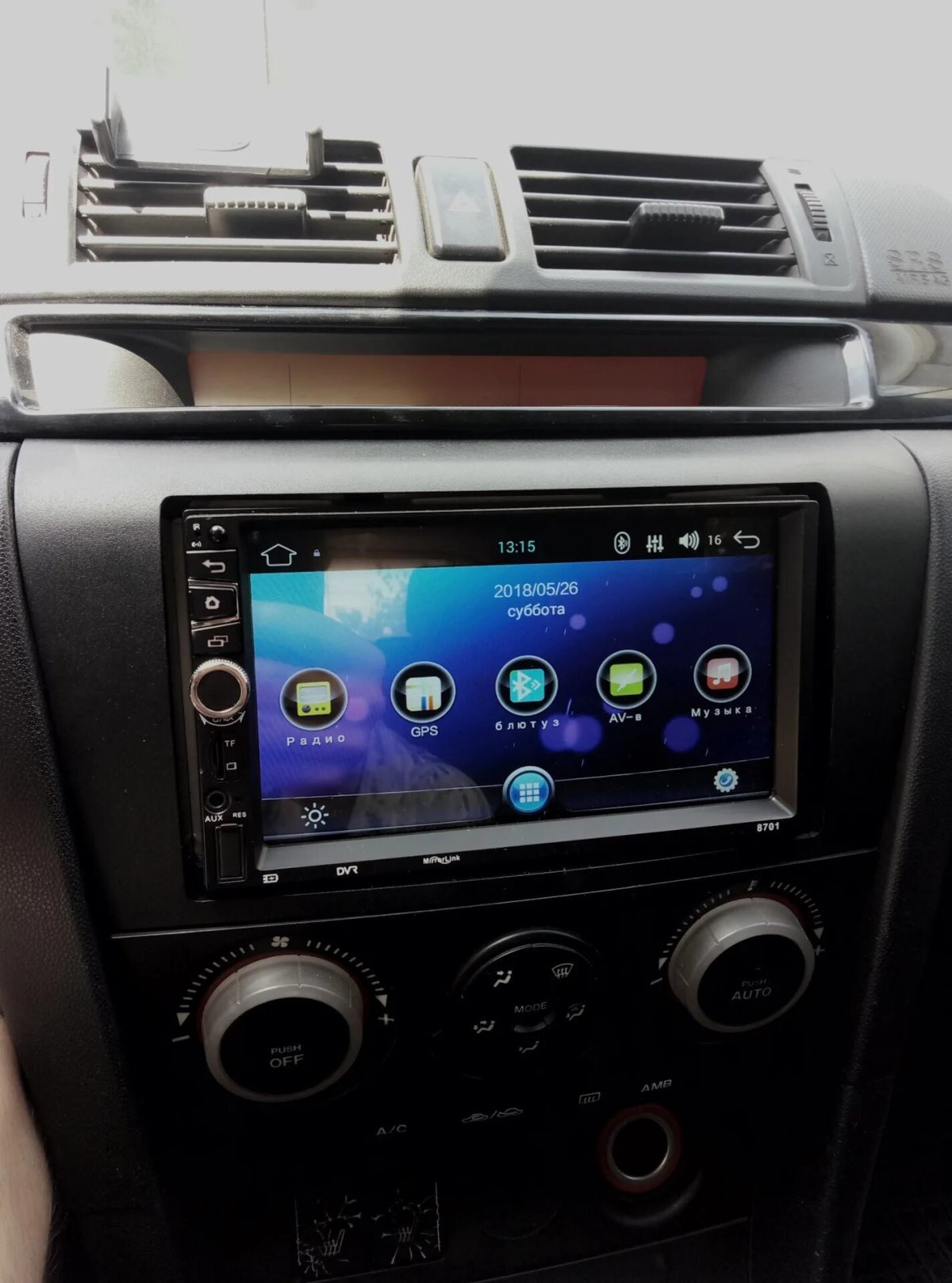 Мазда 3 БК магнитола 2 din