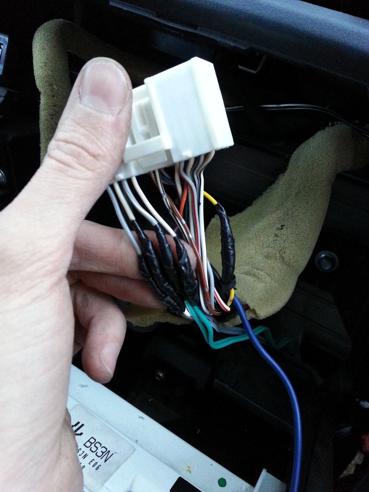 Провод питания магнитолы Мазда 3 BL