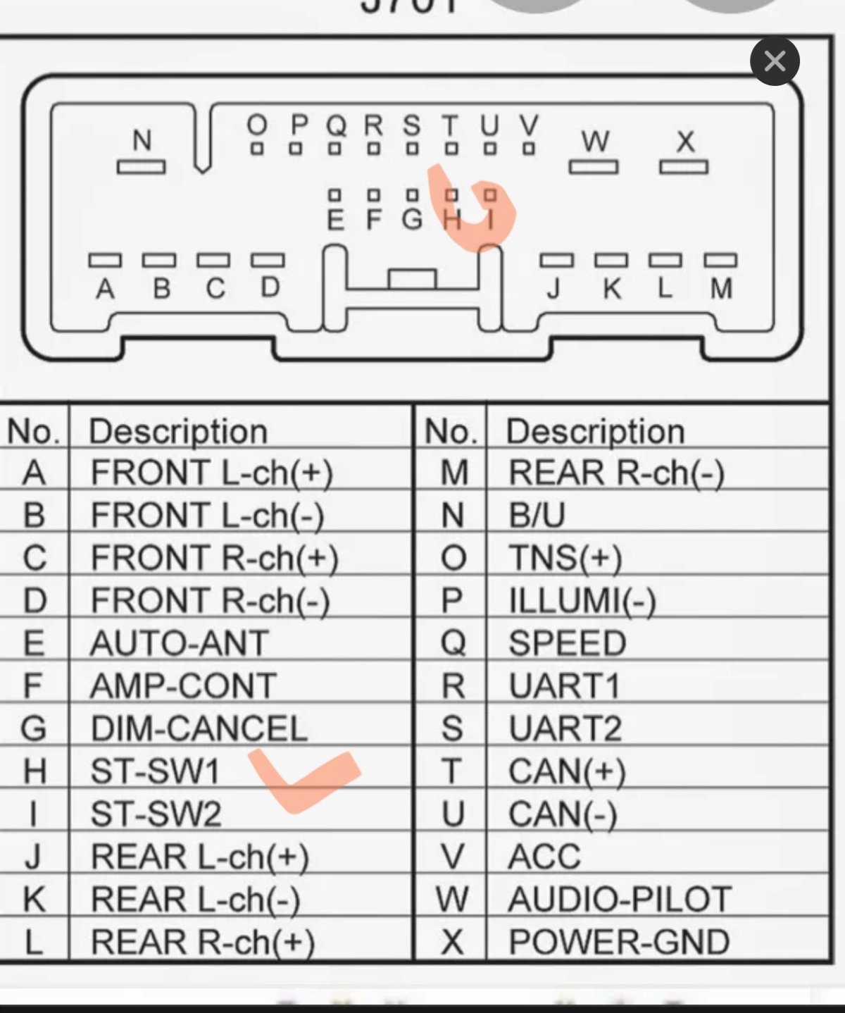Mazda CX-5 распиновка штатной магнитолы