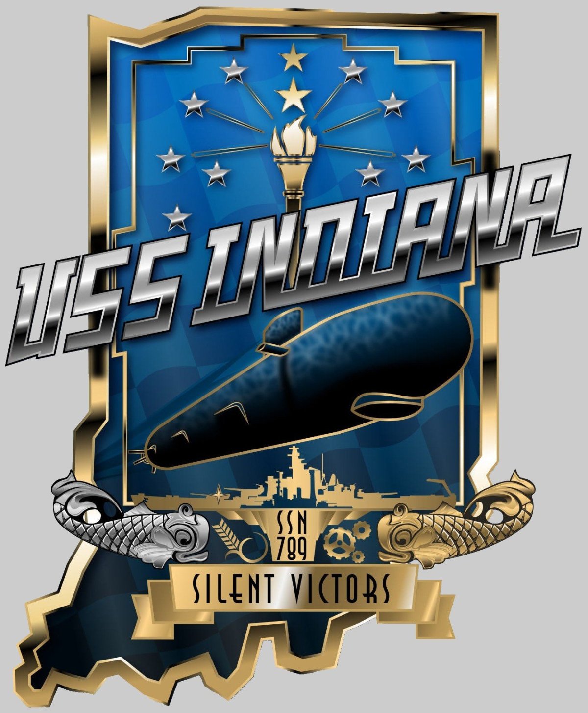 Эмблемы на американских подводных лодках