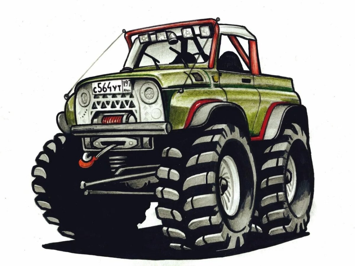 УАЗ 469 вектор