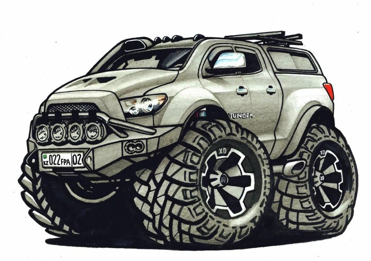 Внедорожник рисунок
