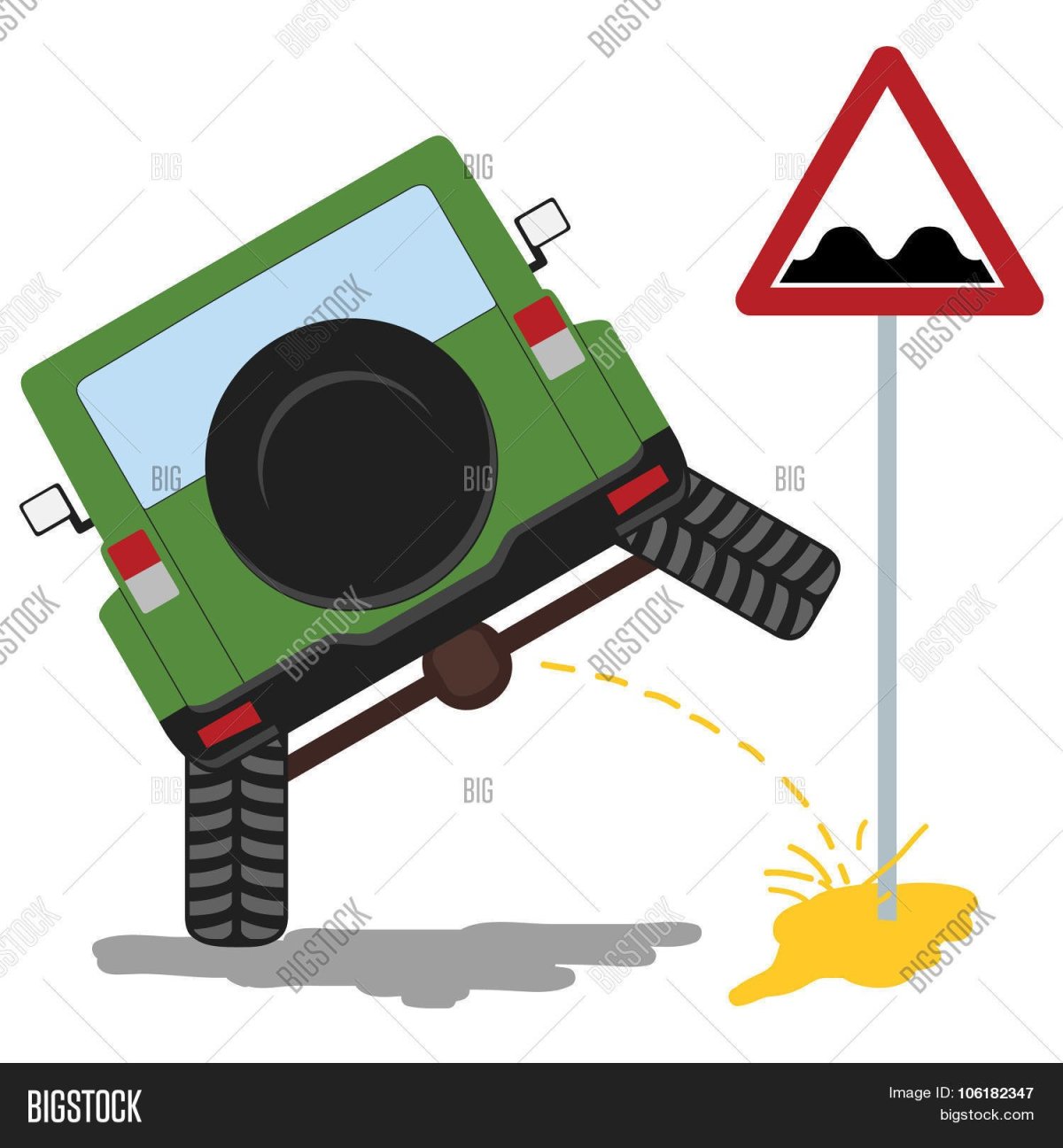 Джип ссыт на легковушку