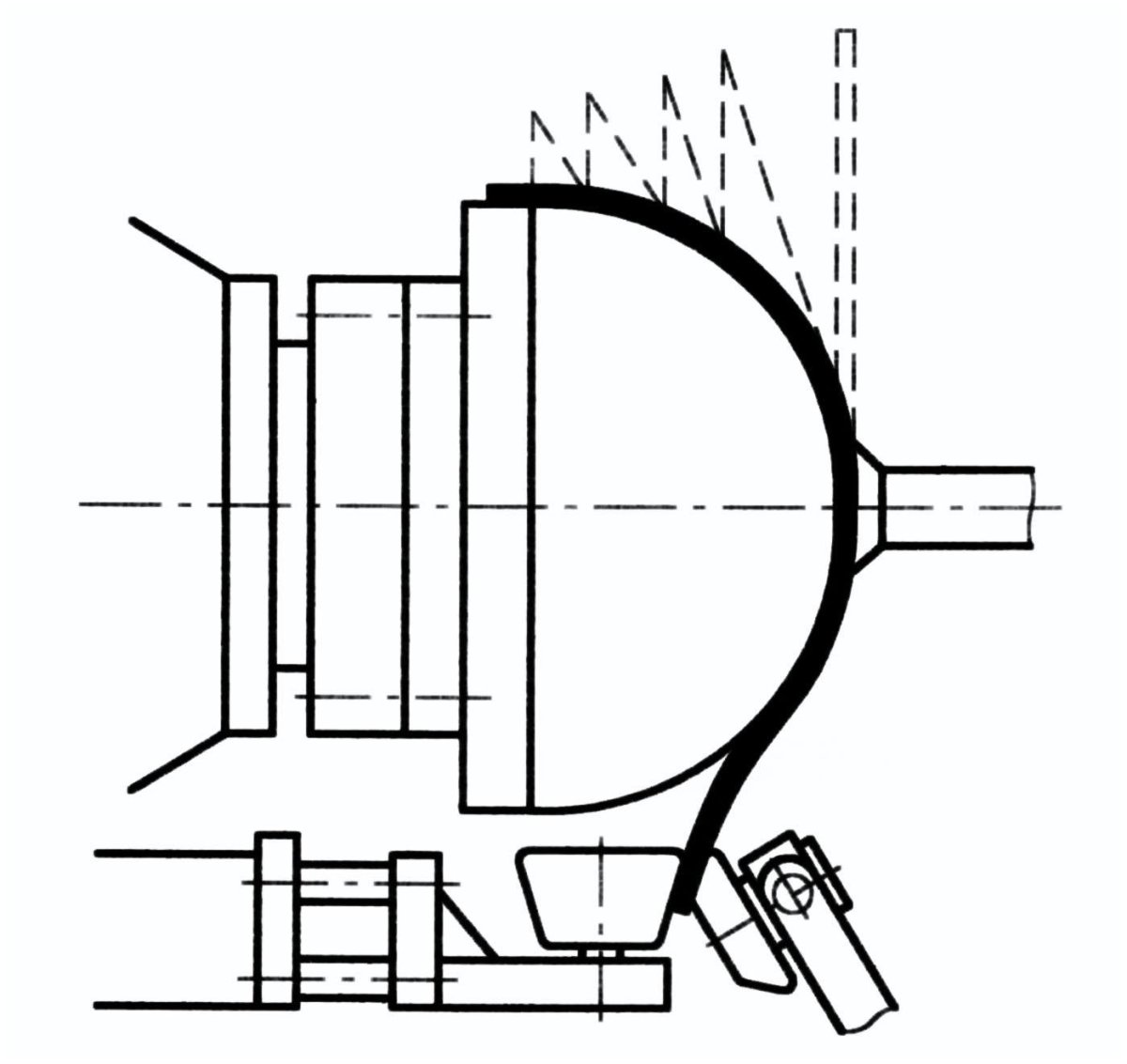 Ротационная вытяжка металла на токарном станке