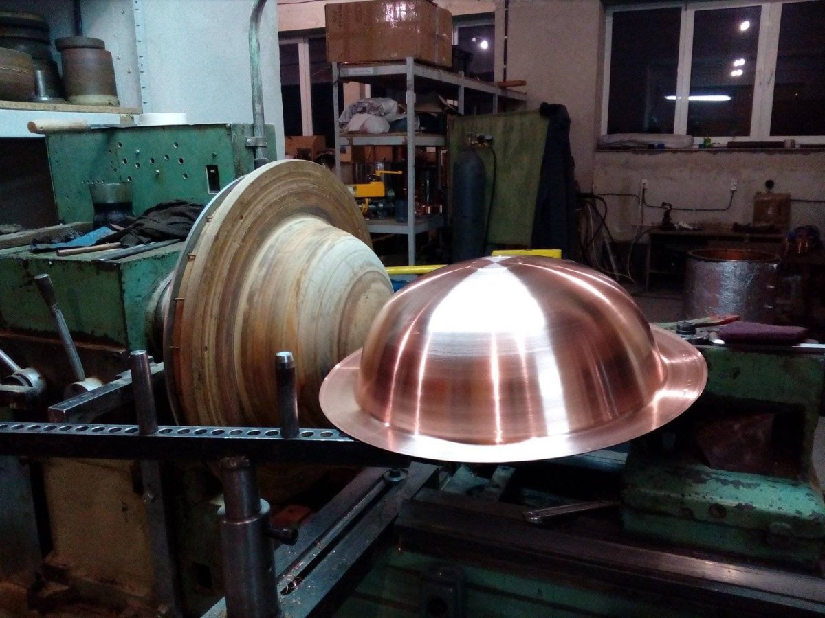 Ротационная вытяжка меди