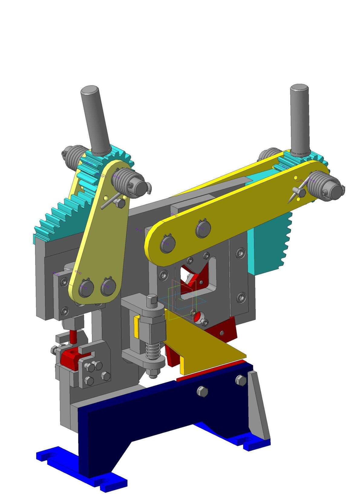 Пресс кривошипный для рубки швеллера