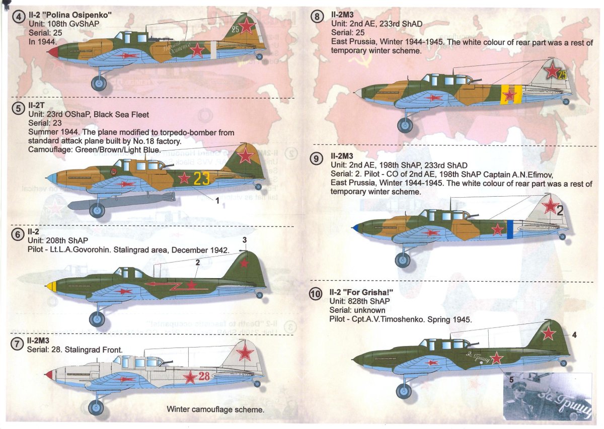 Ил-2 1/72 декали