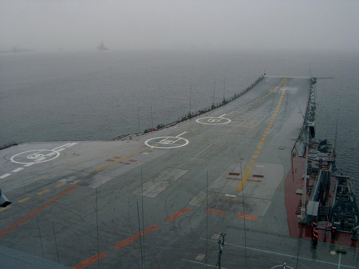 Палуба ТАВКР Адмирал Кузнецов
