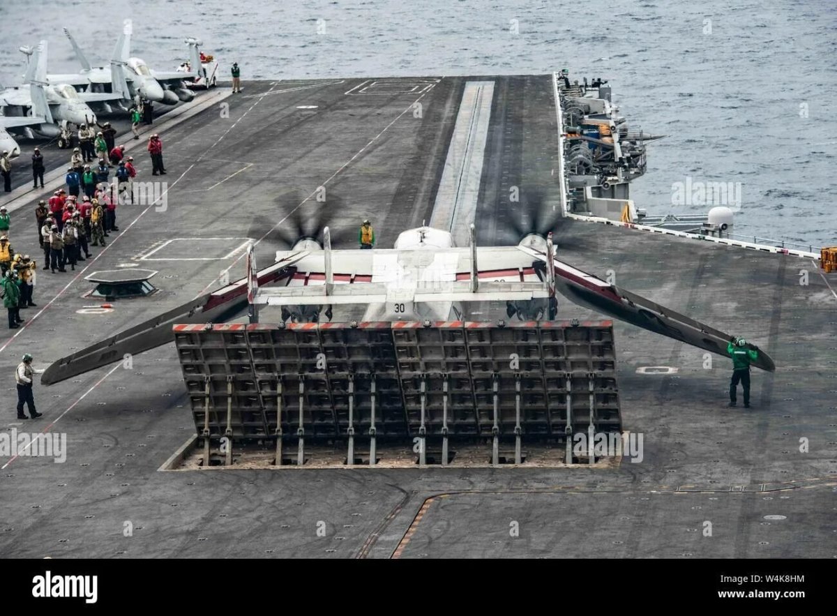 Разметка палубы авианосца