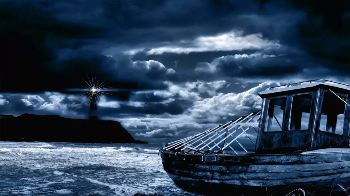 Черная лодка