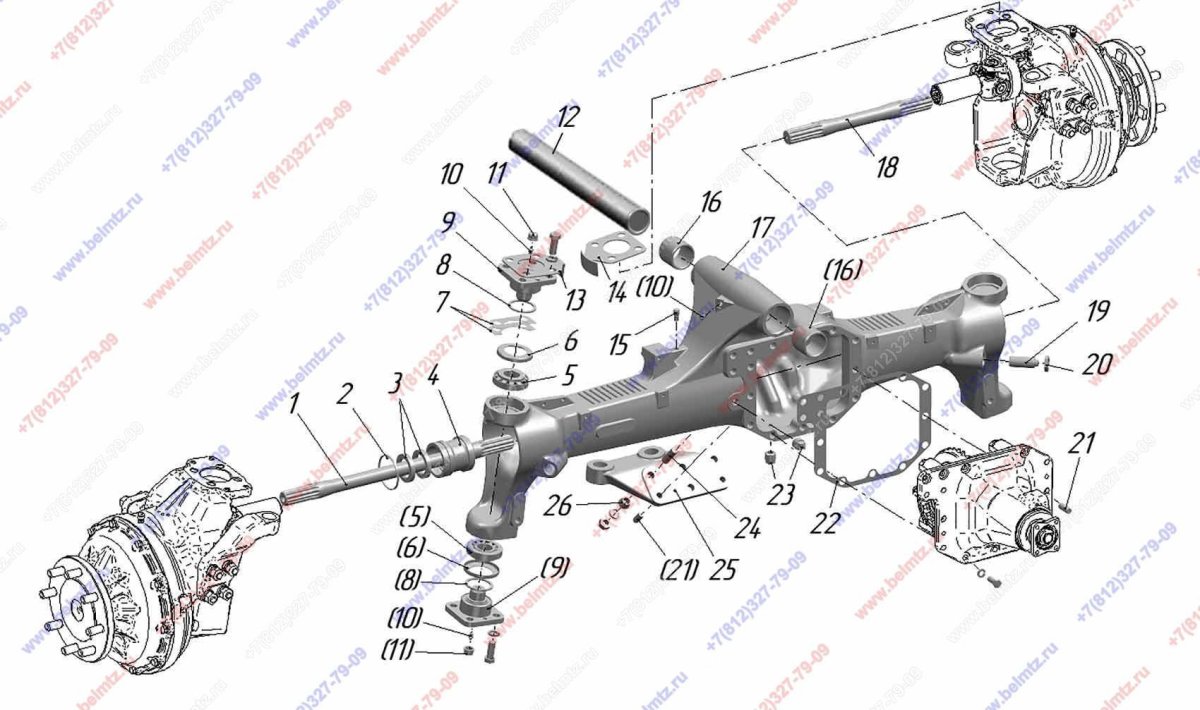 Бортовая МТЗ 82 переднего моста