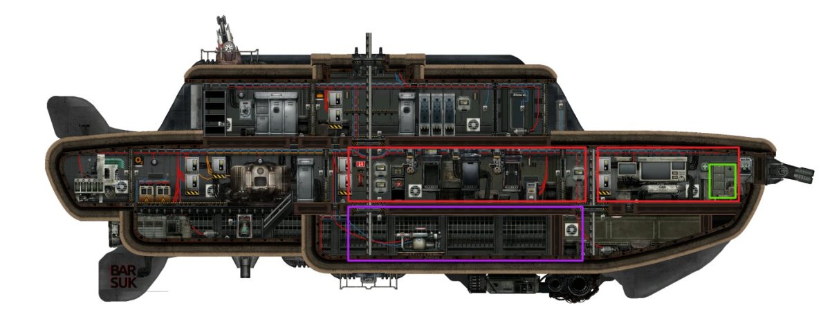 Подлодка Barotrauma тифон